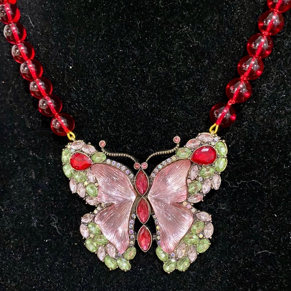 Heidi Daus Vintage Butterfly Necklace - Picture 1 of 7